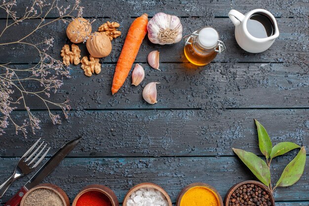 Składniki na blacie kuchennym